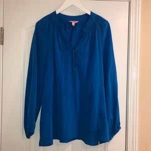 Lilly Pulitzer Blue Elsa Top